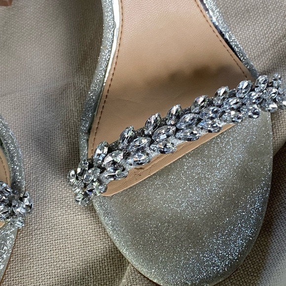 Badgley Mischka Odessa Crystal Adorned Block Heel - Picture 2 of 16